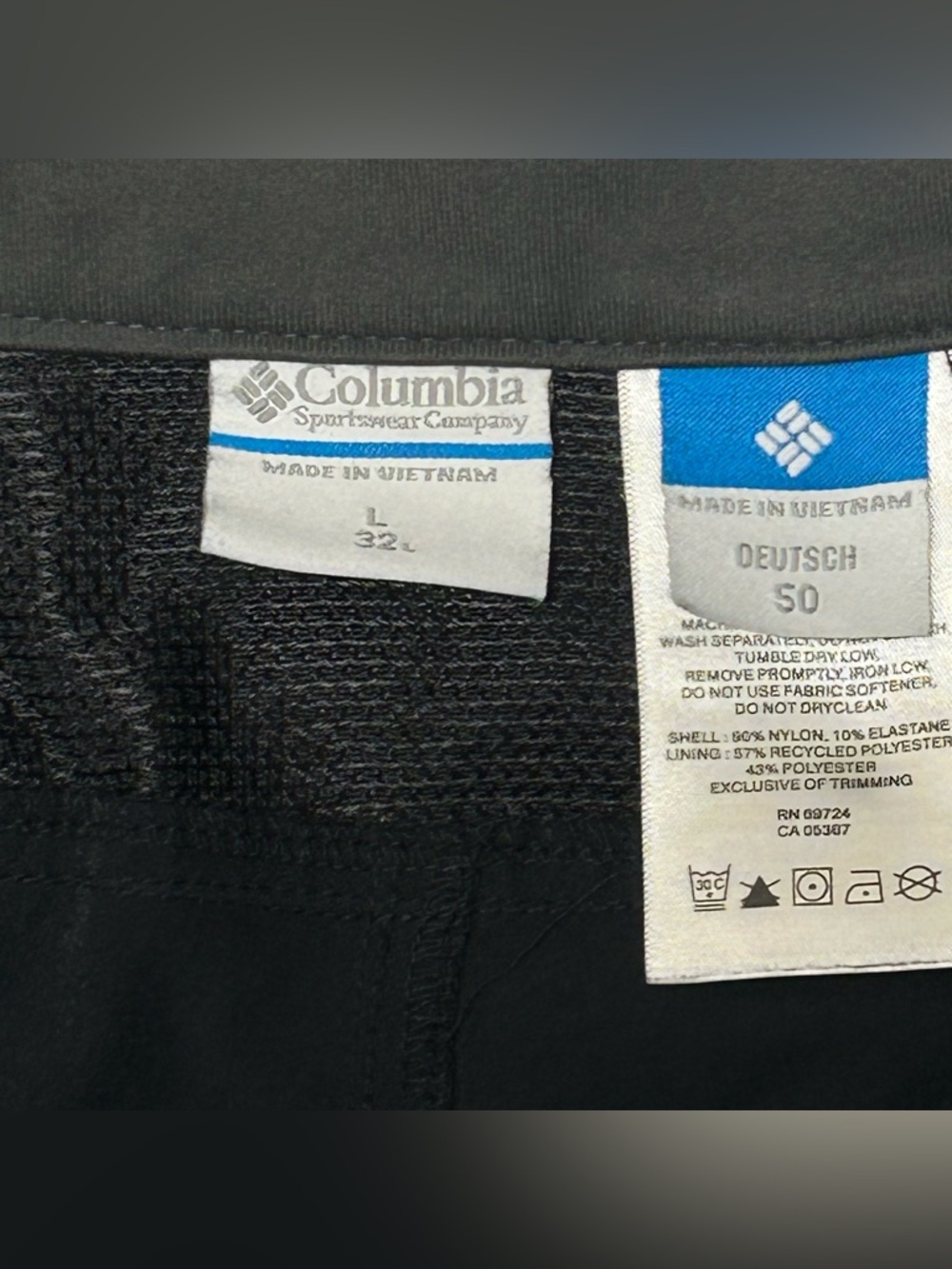 Columbia Omni Wick Mens Size L Hiking Pants Zip Pockets Belted Outdoor - Picture 4 of 11